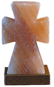 Cross salt lamp