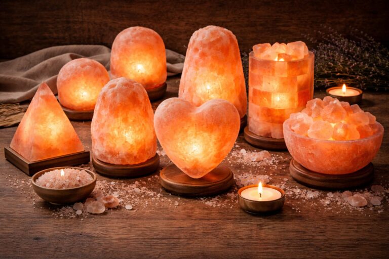 Rock Himalayan salt lamp raw crystal design