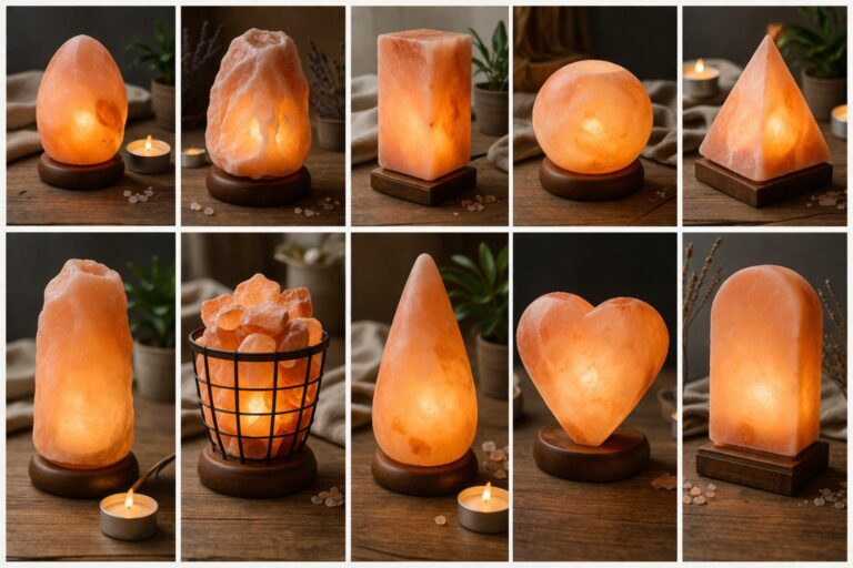 Himalayan salt lamp warm ambient lighting
