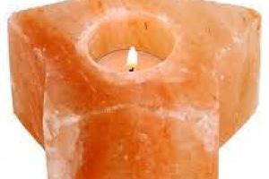 Star shape himalayan salt candle holder (tea light holder) star shape salt candle holder